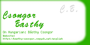 csongor basthy business card